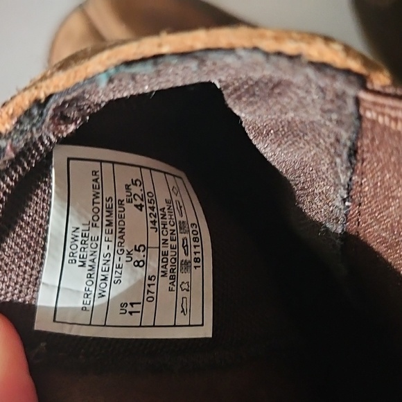 Merrell Emery Brown Leather Chelsea Ankle Boots - Picture 4 of 7